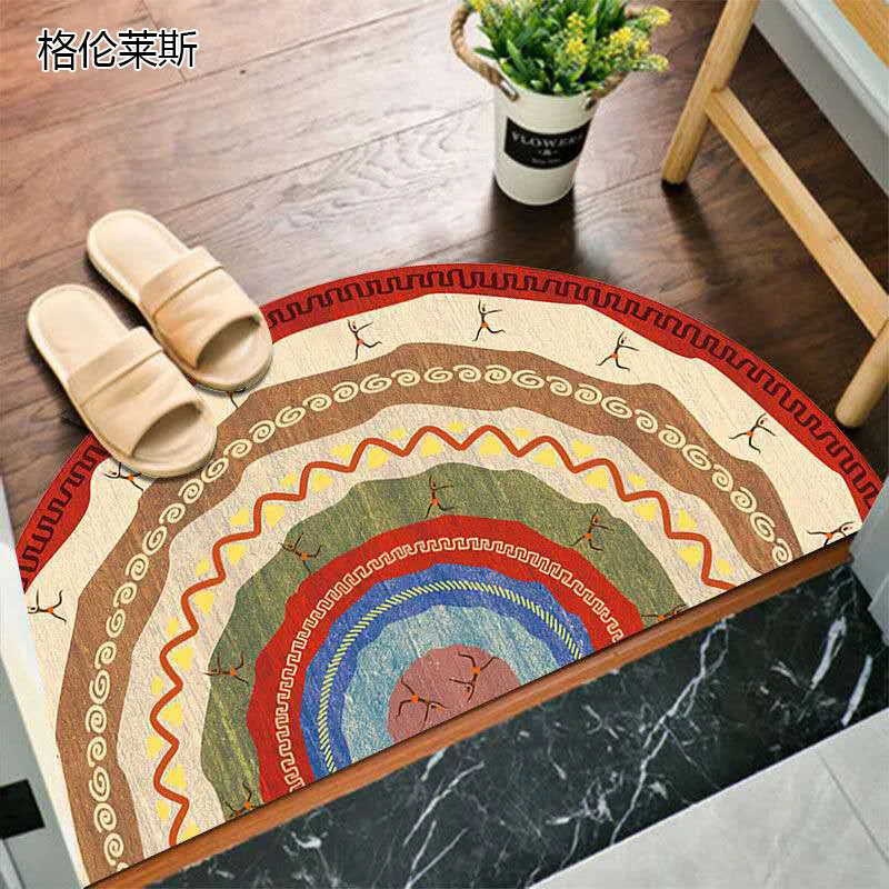 Kalsten | Bohemian non-slip semicircular doormat