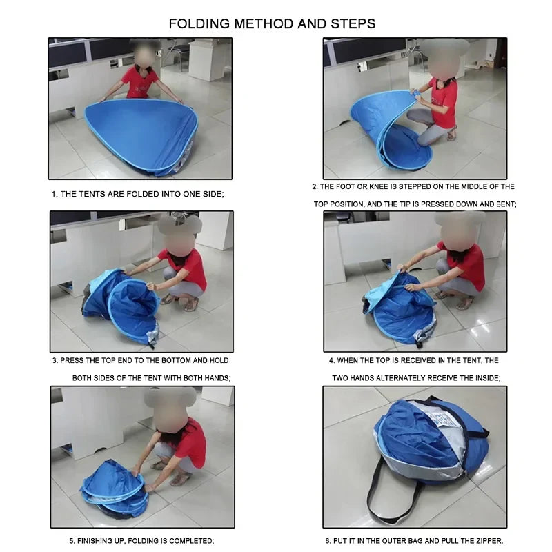 Automatic Pop-Up Ultralight Full Shade Beach Tent | Kalsten