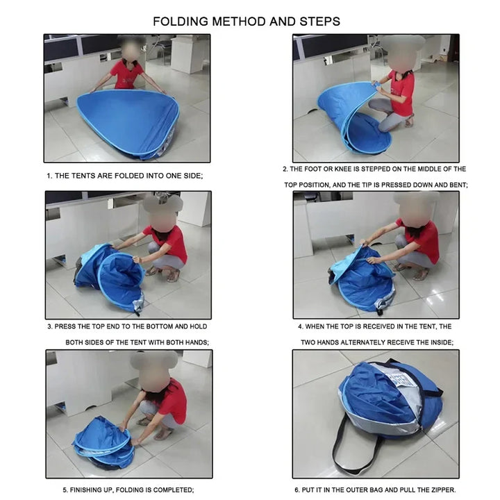Automatic Pop-Up Ultralight Full Shade Beach Tent | Kalsten