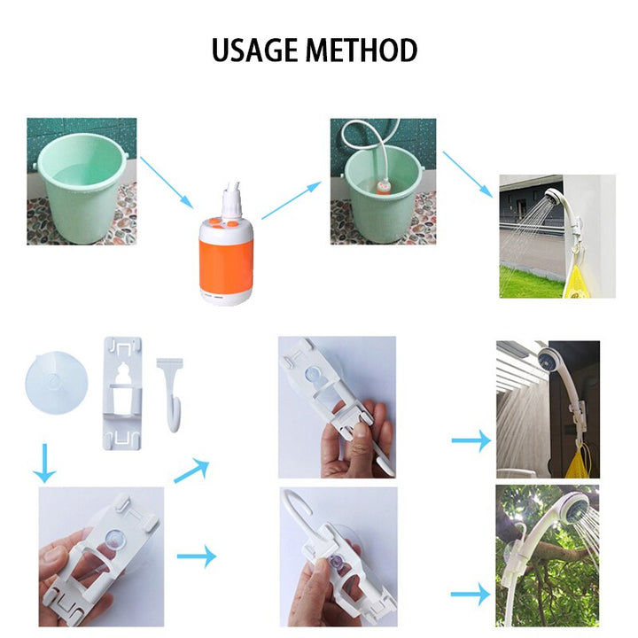 Portable Electric Outdoor Camping Shower Set | Kalsten