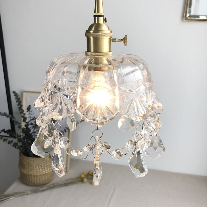 Stylish Crystal Pendant Lamp - Elara | Kalsten