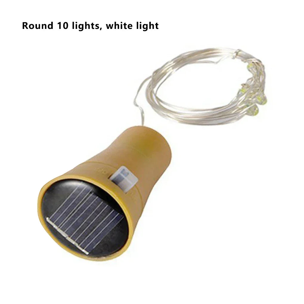 Solar-Powered Bottle Cork String Lights | Kalsten