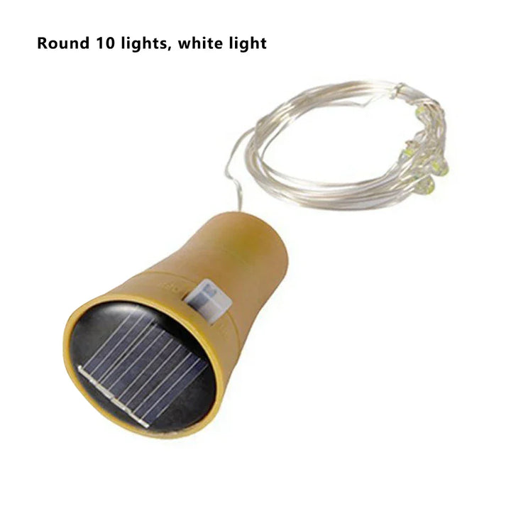 Solar-Powered Bottle Cork String Lights | Kalsten
