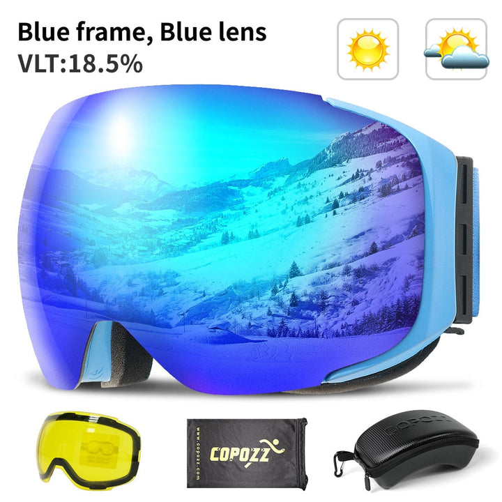 Magnetic UV Protection Anti-Fog Ski Goggles | Kalsten
