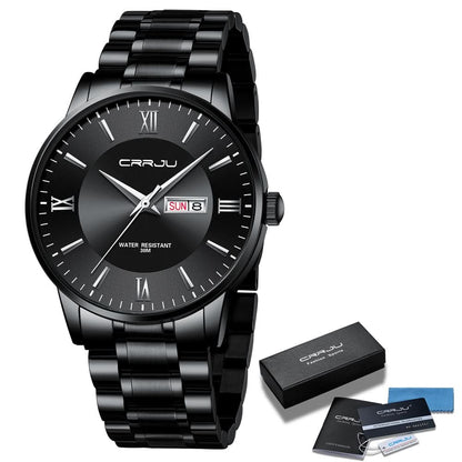 Skanto | Men's Stainless Steel Waterproof Sport Quartz Watch