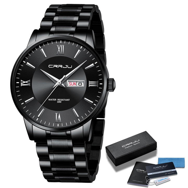 Kalsten | Men's Luxury Waterproof Sports Watch – Stainless Steel Quartz Chronograph