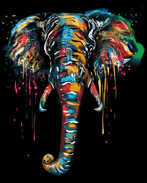 Animal portrait (Painting by numbers) Kalsten