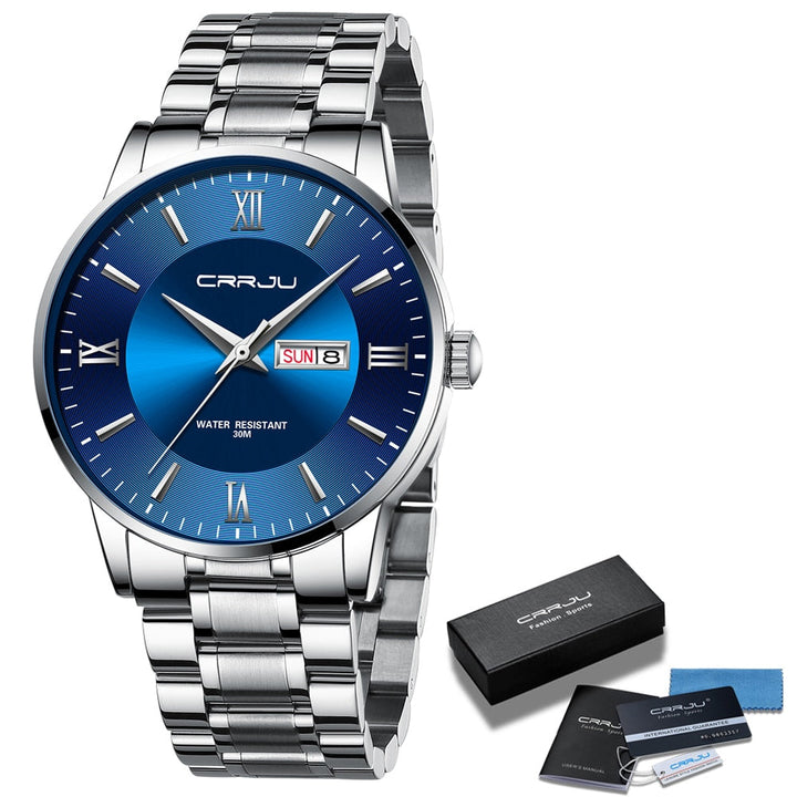 Kalsten | Men's Luxury Waterproof Sports Watch – Stainless Steel Quartz Chronograph