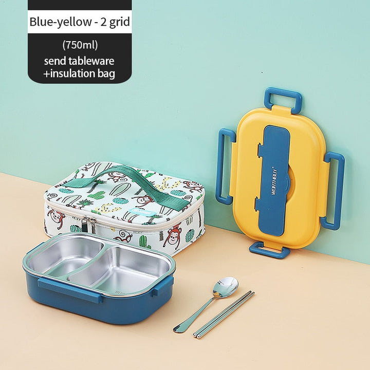 Kalsten | Stainless Steel Multi Compartment Kids Lunch Box