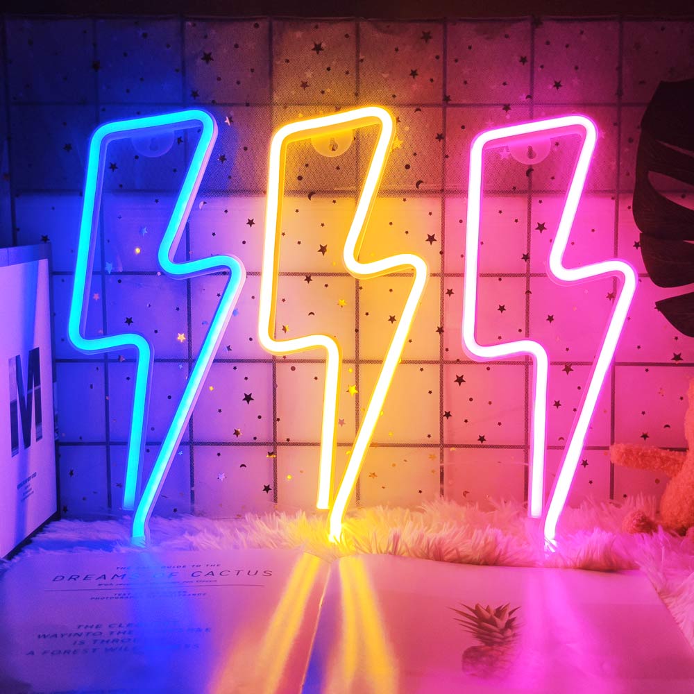 Led Lightning Neon Sign Wall Decor | Kalsten
