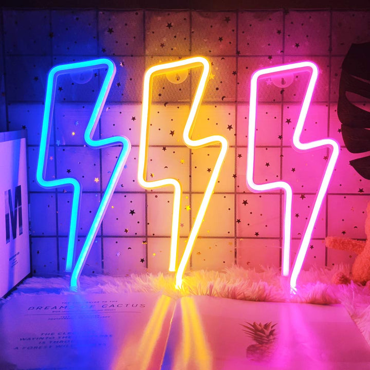 Led Lightning Neon Sign Wall Decor | Kalsten