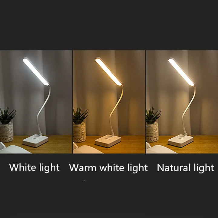 LED table lamp | Eye-friendly & dimmable | Touch control | USB charging function & phone holder | Kalsten