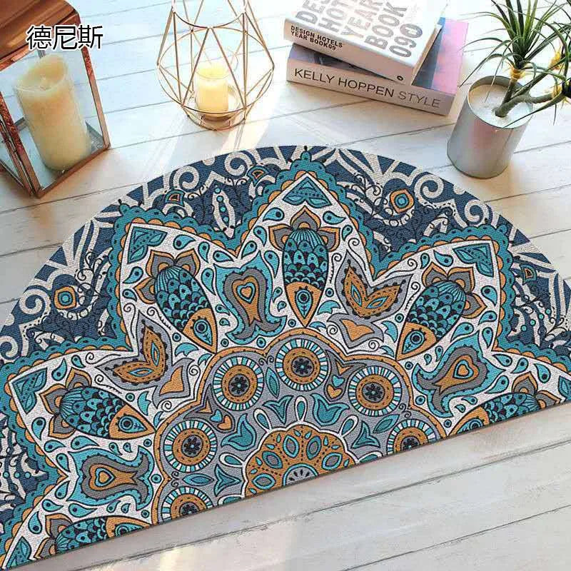 Kalsten | Bohemian non-slip semicircular doormat