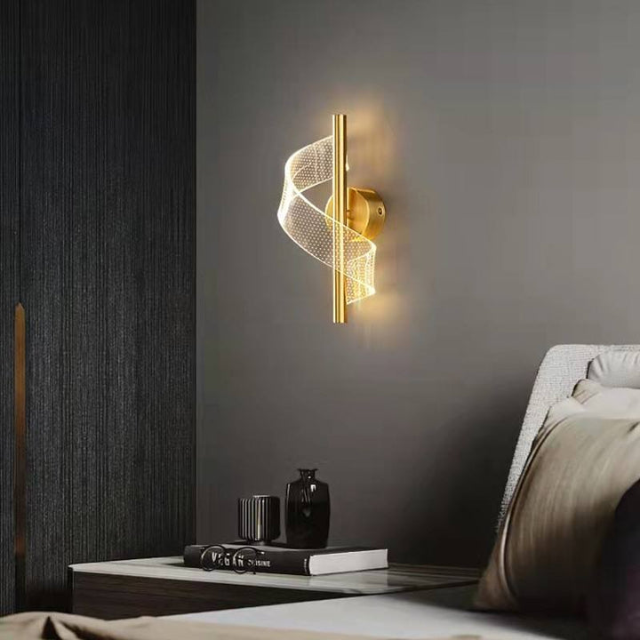 Luxury Glass Wall Lamp with Candle Holder | Kalsten