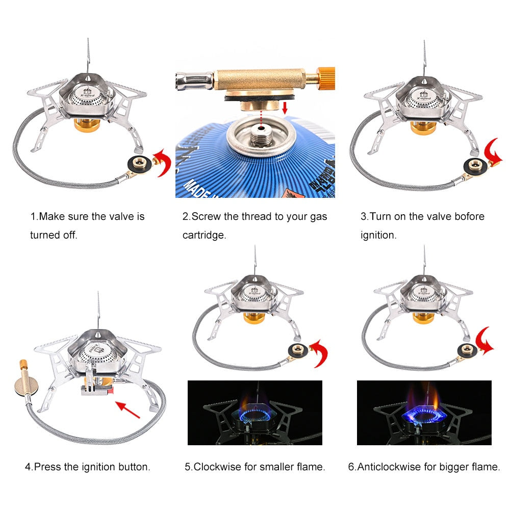 Windproof Outdoor Camping Gas Stove | Kalsten