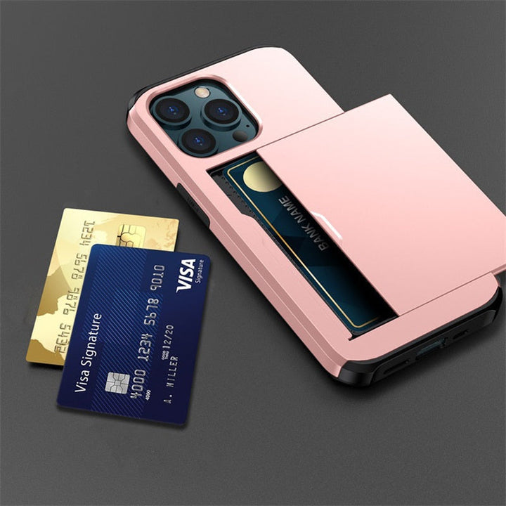 Kalsten | Business Armor Slide Wallet iPhone Case