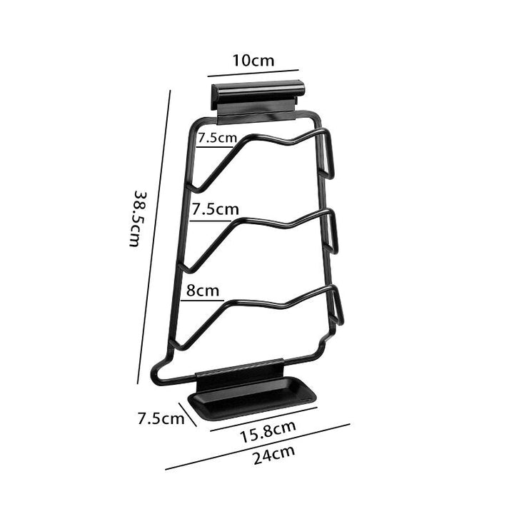 Kalsten | Wall-Mounted Extreme Pot Lid Holder Rack