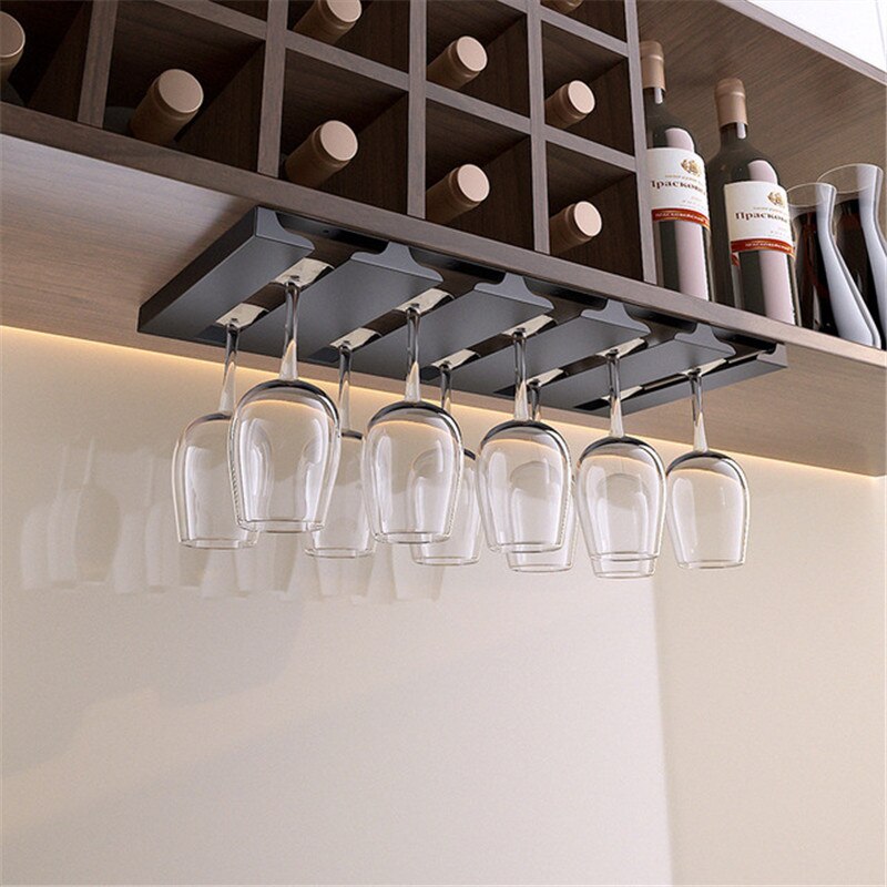 Kalsten | Under Cabinet Glass Organizer Rack