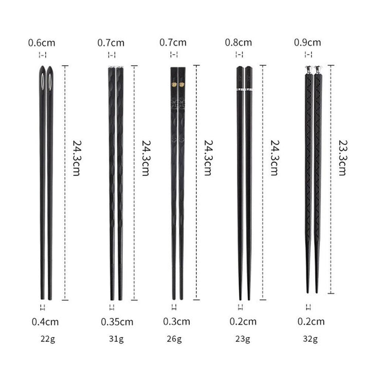 Kalsten | DineLux – Luxurious Chopstick Set with Refined Designs (5 Pairs)