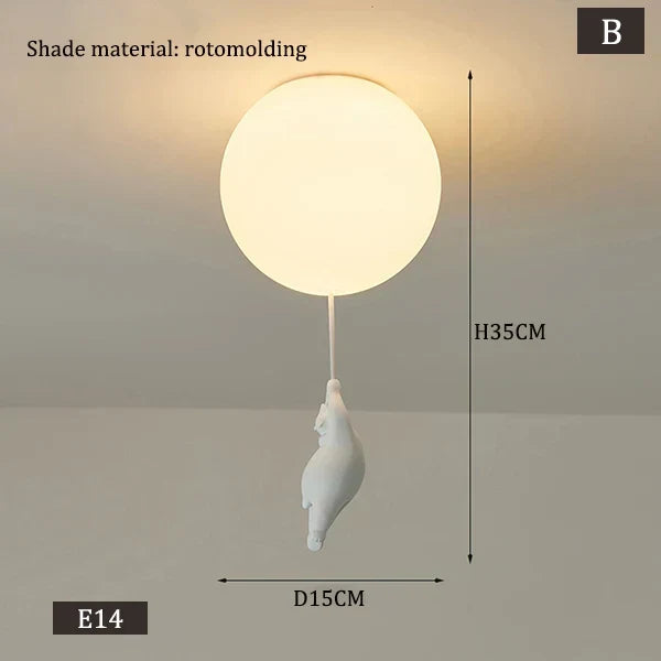 Hanging Bears Balloons Lamp | Kalsten