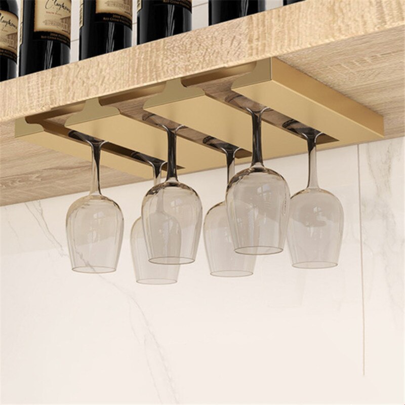 Kalsten | Under Cabinet Glass Organizer Rack