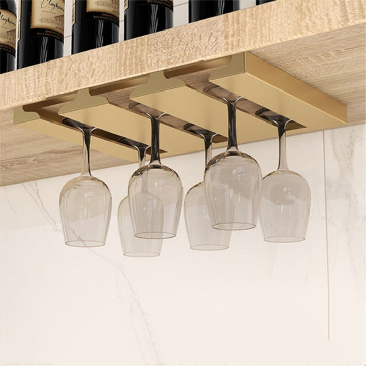 Kalsten | Under Cabinet Glass Organizer Rack