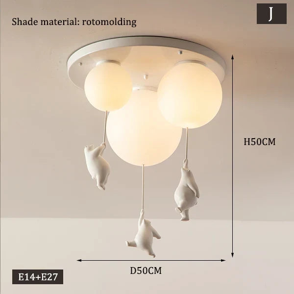 Hanging Bears Balloons Lamp | Kalsten