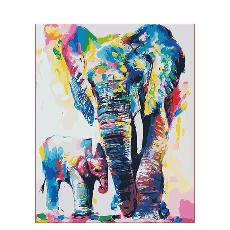 Animal portrait (Painting by numbers) Kalsten