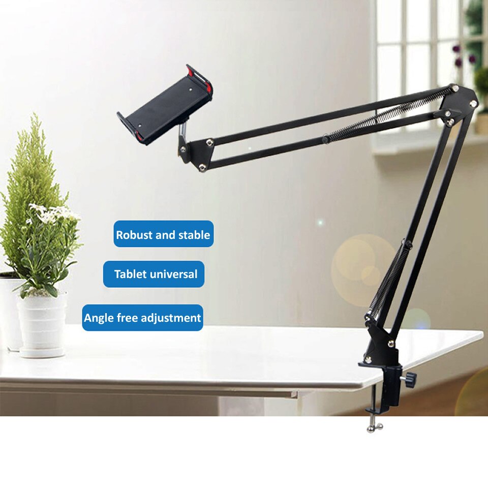 Kalsten | Long Arm Heavy-Duty Desk Mount Tablet Holder