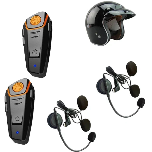 Kalsten | Waterproof Bluetooth Motorcycle Intercom with FM & 1000M Range – RoadLink