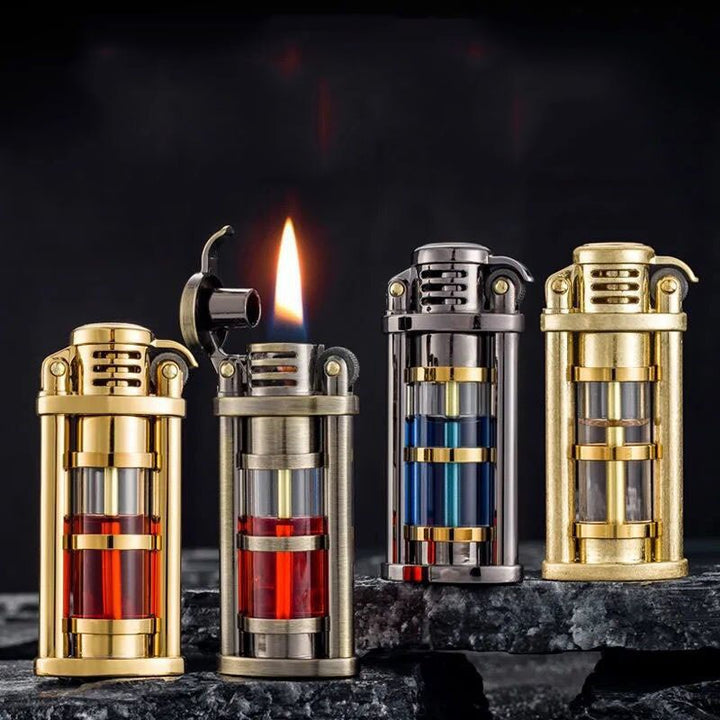 Transparent Windproof Metal Kerosene Flame Fusion Lighter | Kalsten