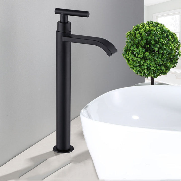 Matte Black Single-Handle Sink Faucet Kalsten