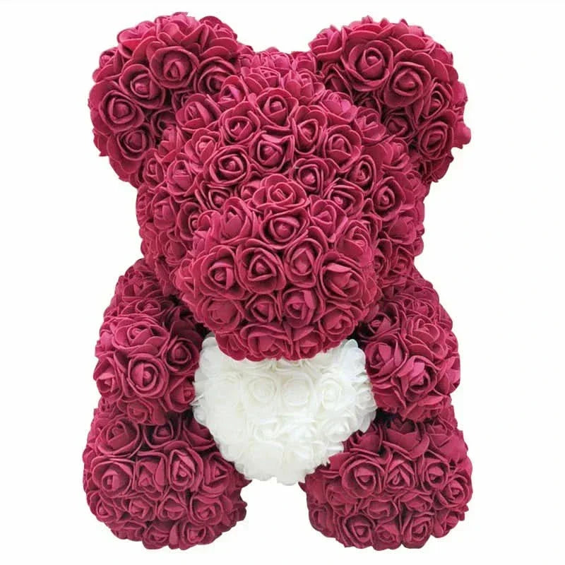 Kalsten | Rose Teddy Bear with Handmade Foam Roses – 40cm