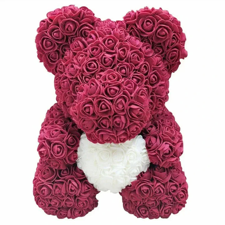 Kalsten | Rose Teddy Bear with Handmade Foam Roses – 40cm