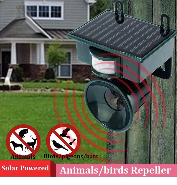 Kalsten | TerraGuard – Weatherproof Solar Bird Repeller with PIR Motion Sensor & Natural Sound Deterrent