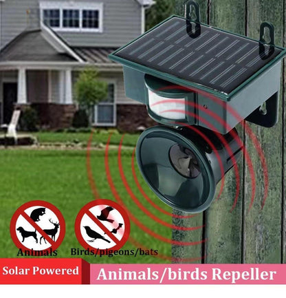 Skanto | TerraGuard – Weatherproof Solar Bird Repeller with PIR Motion Sensor and Natural Sound Deterrent