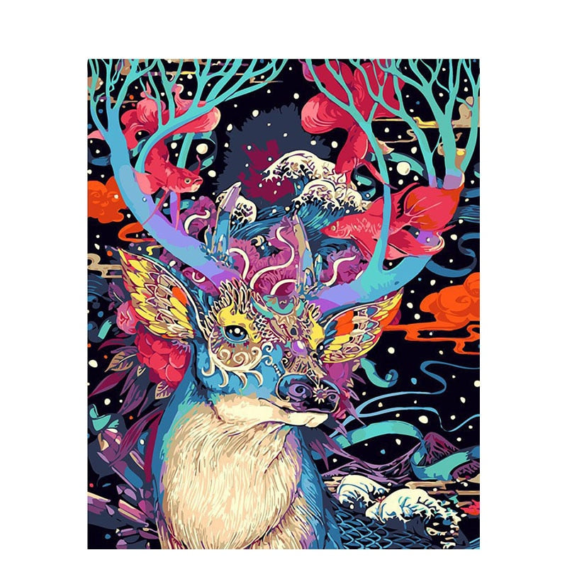 Animal portrait (Painting by numbers) Kalsten