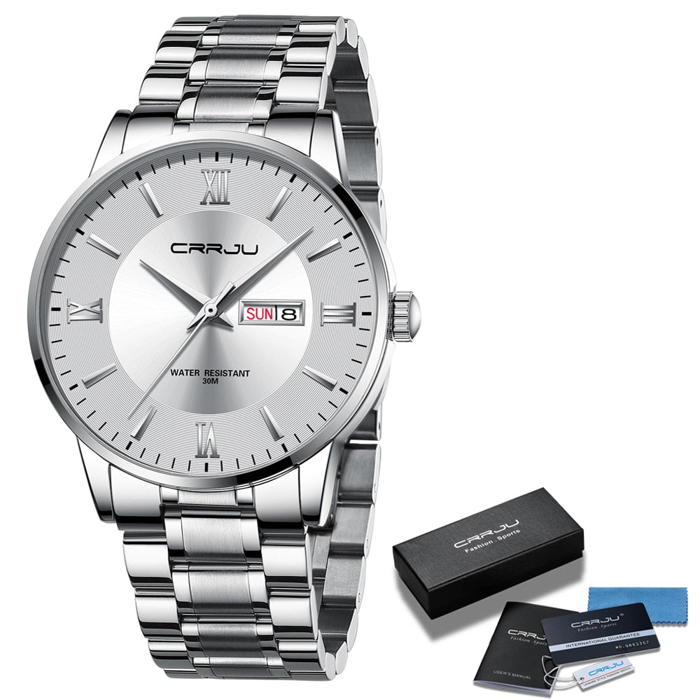 Kalsten | Men's Luxury Waterproof Sports Watch – Stainless Steel Quartz Chronograph