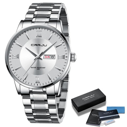 Skanto | Men's Stainless Steel Waterproof Sport Quartz Watch