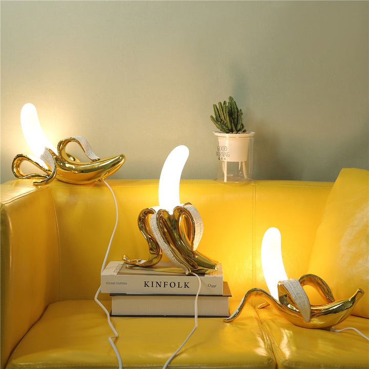 GoldenBanana - Elegant Art Deco Table Lamp | Kalsten