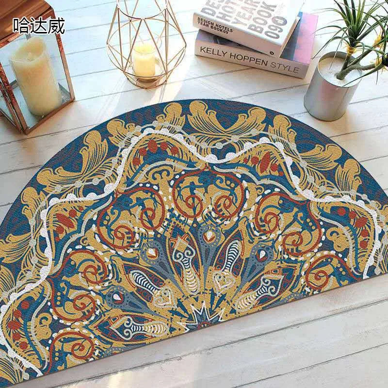 Kalsten | Bohemian non-slip semicircular doormat