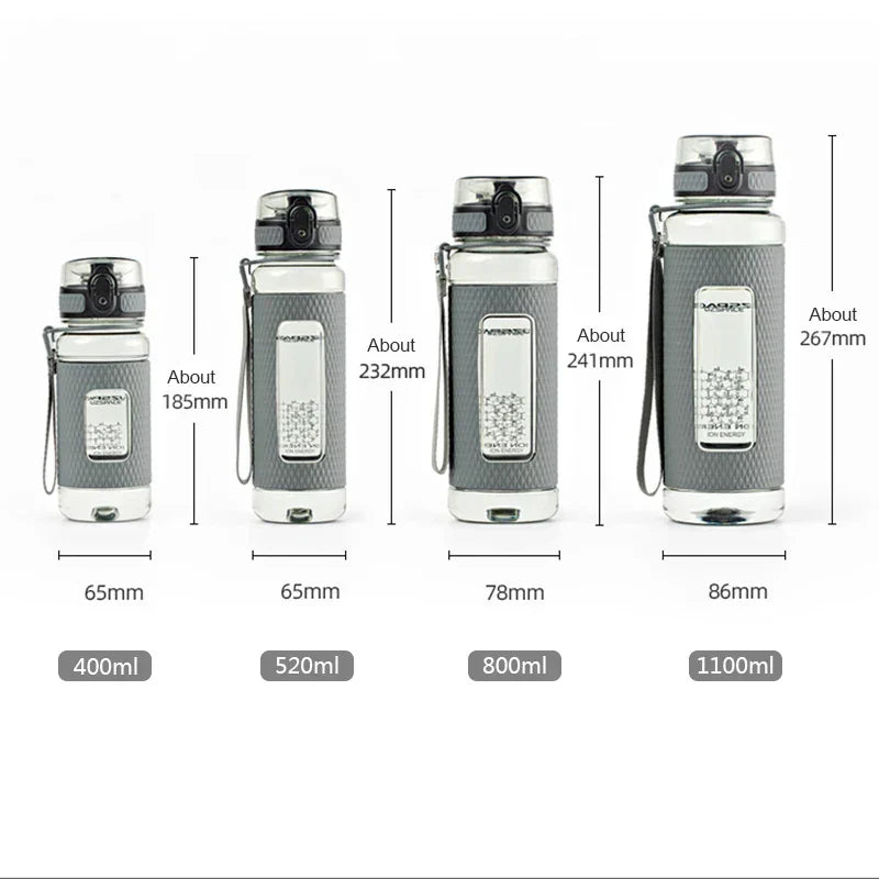 Kalsten | UZSPACE Sport Water Bottles, BPA-free, portable, impact-resistant, leak-proof, large capacity, fitness water kettle, Tritan plastic drinking bottle