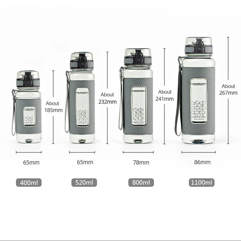 Skanto | UZSPACE Sport Water Bottle, BPA-Free, Portable, Shockproof, Leak-Proof, Large Capacity, Fitness Water Kettle, Tritan Plastic Drinking Bottle