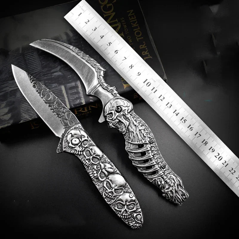 Tactical Nigh Skull Foldable Pocket Knife | Kalsten