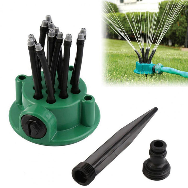 Kalsten | 12-in-1 Garden Irrigation System – Adjustable Sprinkler with 360-Degree Irrigation