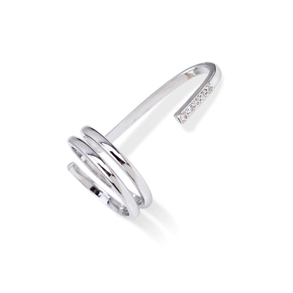 BowLift | Sleek Line Gothic Metal Thin Nail Rings