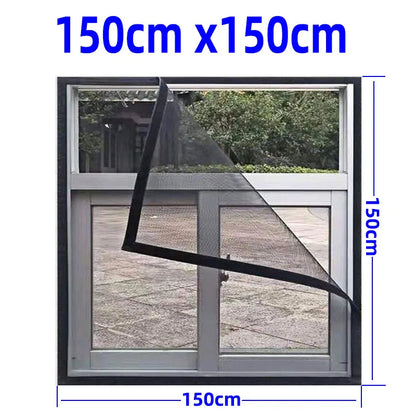 Adjustable invisible washable window net against mosquitoes | Brehn