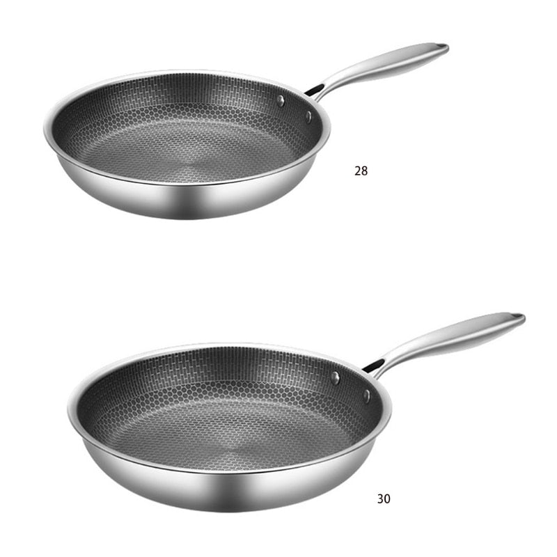 RoestvrijChef | Scratch-resistant Frying Pan with Honeycomb Structure | Kalsten