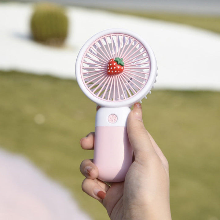 MTech Portable Handheld Fan – Strong Wind, Noiseless, Rechargeable Mini Fan With Base | Kalsten