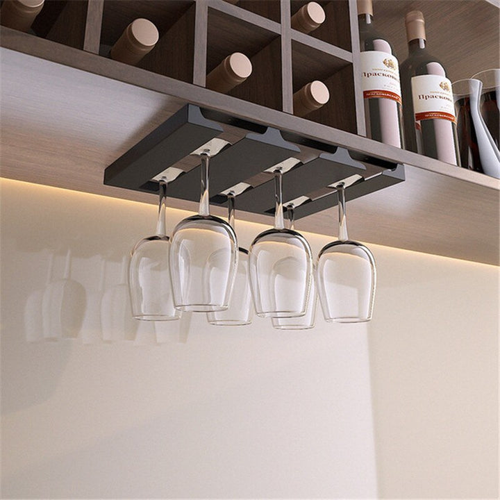 Kalsten | Under Cabinet Glass Organizer Rack